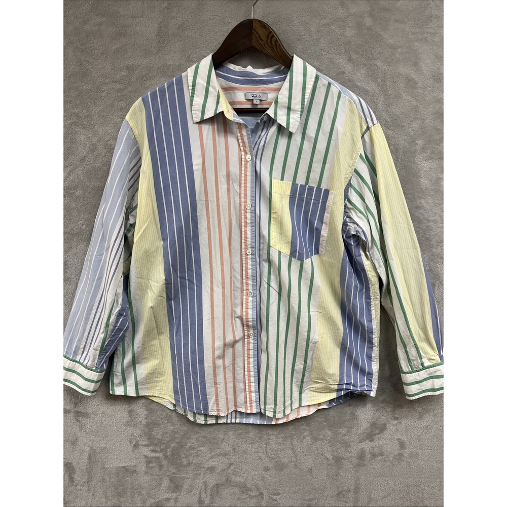 Rails Dress Shirt Men's L Preppy Pastel Arlo Portofino Stripe Button Up
